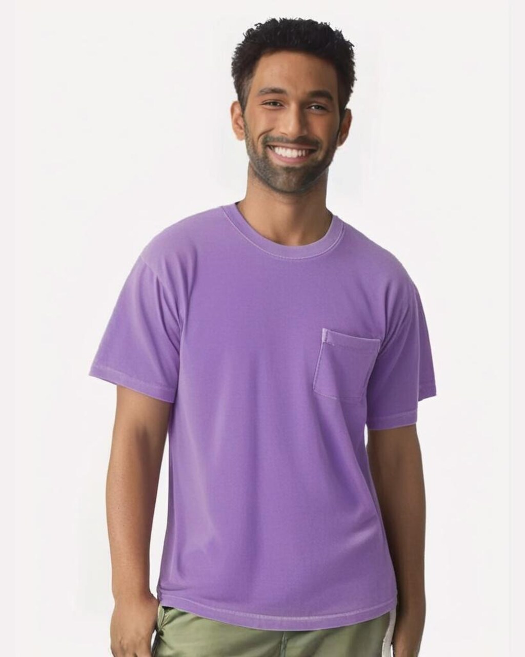 Comfort Colors® Garment Dyed Heavyweight Pocket Crewneck Short Sleeve T-Shirt